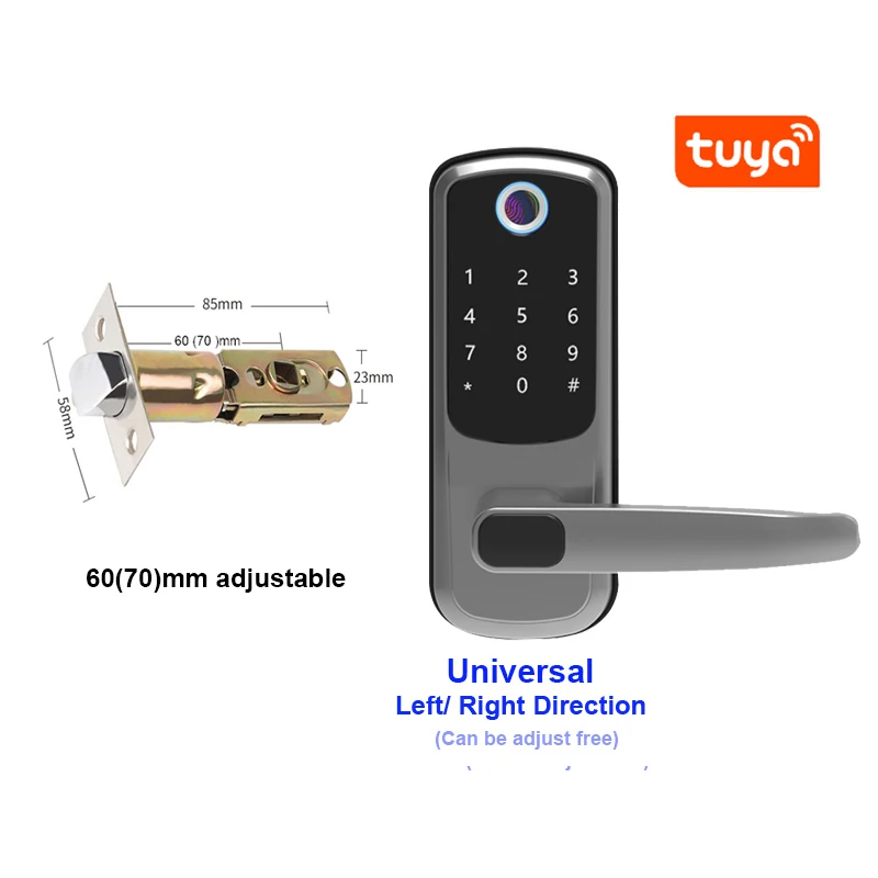 Tuya WIFI Biometric Fingerprint APP TTLock Bluetooth Password IC Card ...