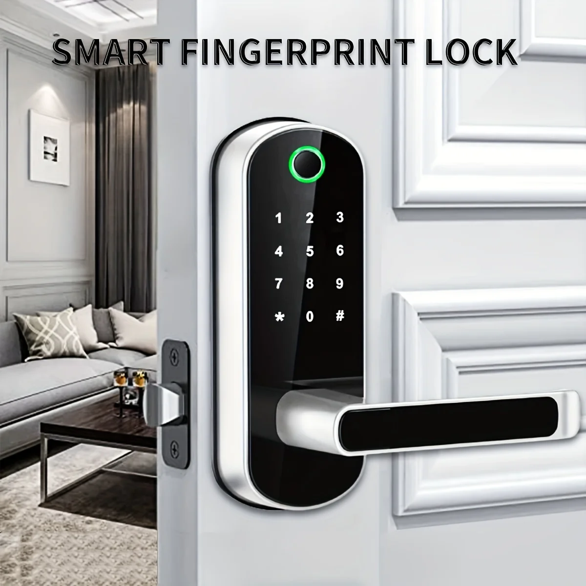 Smart Fingerprint Door Lock App Remote Control Keyless WIFI Digital ...