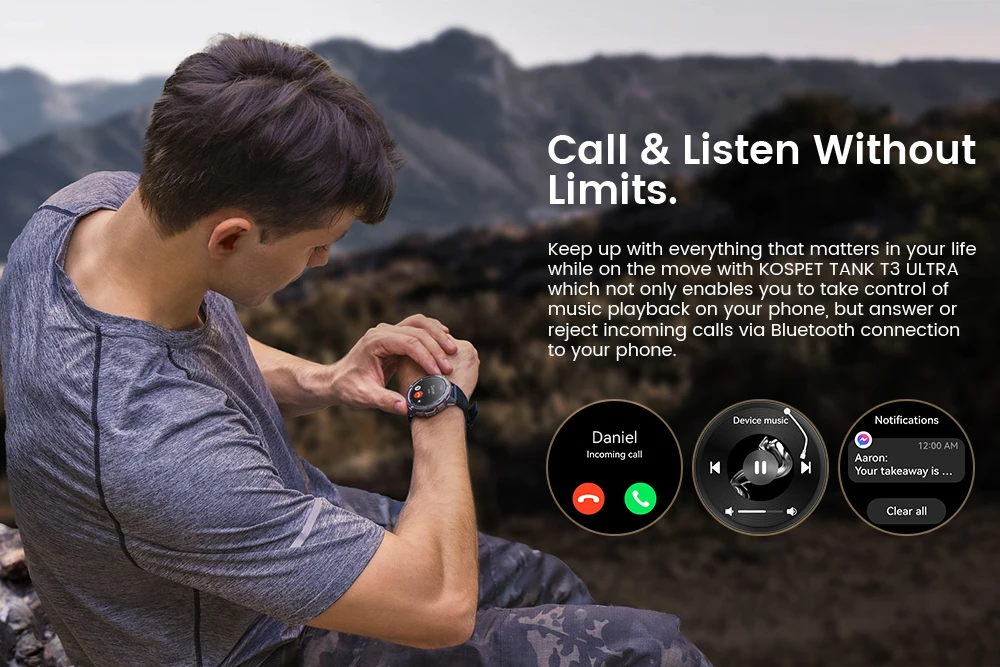 2024 NEW KOSPET TANK T3 Ultra GPS Smartwatches For Men Women Electronic Fitness Smart Watch Military Digital Waterproof Watches 2024 NEW KOSPET TANK T3 Ultra GPS Smartwatches For Men Women Electronic Fitness Smart Watch Military Digital Waterproof Watches