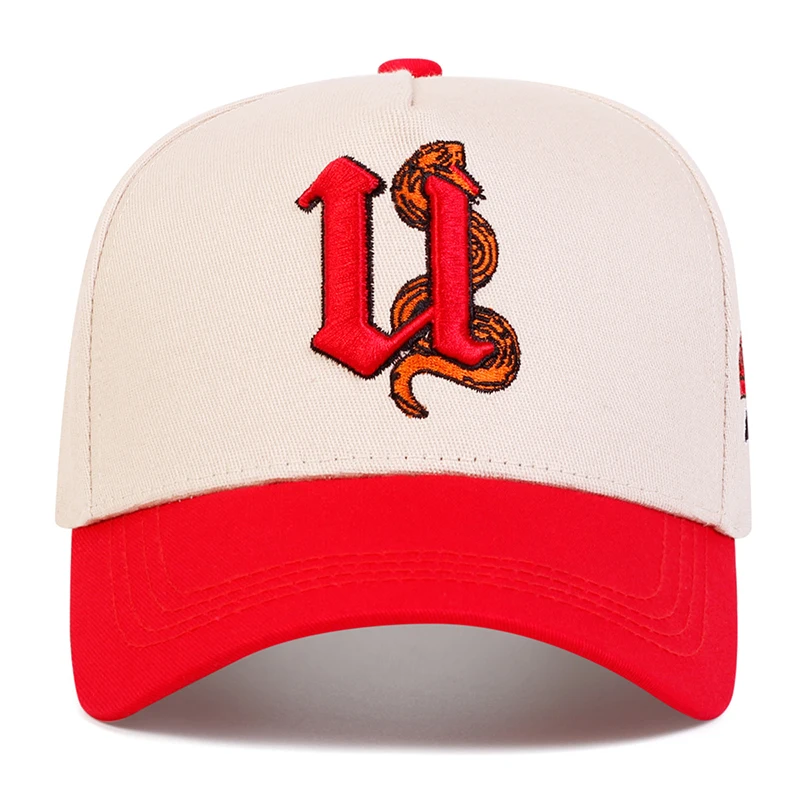 Unisex Rose Letter Embroidery Baseball Caps Spring Autumn Outdoor Adjustable Casual Hats Sunscreen Hat