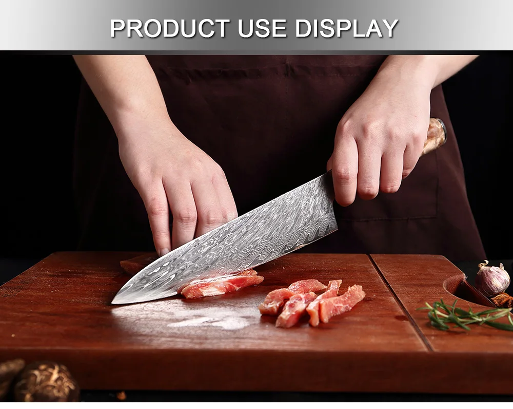 XITUO Kitchen Knives Set Damascus Steel VG10 Chef Knife Cleaver Paring Bread Knife Blue Resin Stabilised Wood Handle 1-7PCS set XITUO Kitchen Knives Set Damascus Steel VG10 Chef Knife Cleaver Paring Bread Knife Blue Resin Stabilised Wood Handle 1-7PCS set