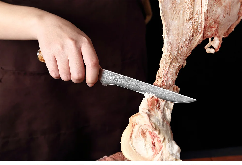 XITUO Kitchen Knives Set Damascus Steel VG10 Chef Knife Cleaver Paring Bread Knife Blue Resin Stabilised Wood Handle 1-7PCS set XITUO Kitchen Knives Set Damascus Steel VG10 Chef Knife Cleaver Paring Bread Knife Blue Resin Stabilised Wood Handle 1-7PCS set