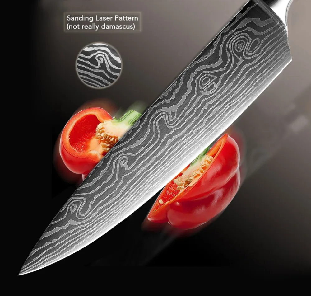 XITUO Japanese chef knife set Damascus steel Pattern kitchen knives Cleaver Paring Santoku Slicing Utility Fruit knife XITUO Japanese chef knife set Damascus steel Pattern kitchen knives Cleaver Paring Santoku Slicing Utility Fruit knife