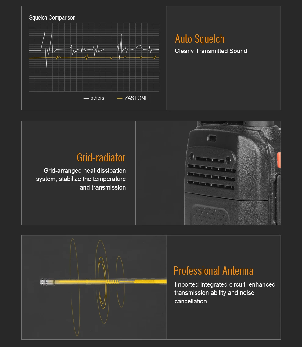Zastone A9 10W Two Way Radio VHF UHF Walkie Talkie Handheld Transceiver CB Radio Portable Long Distance Comunicador