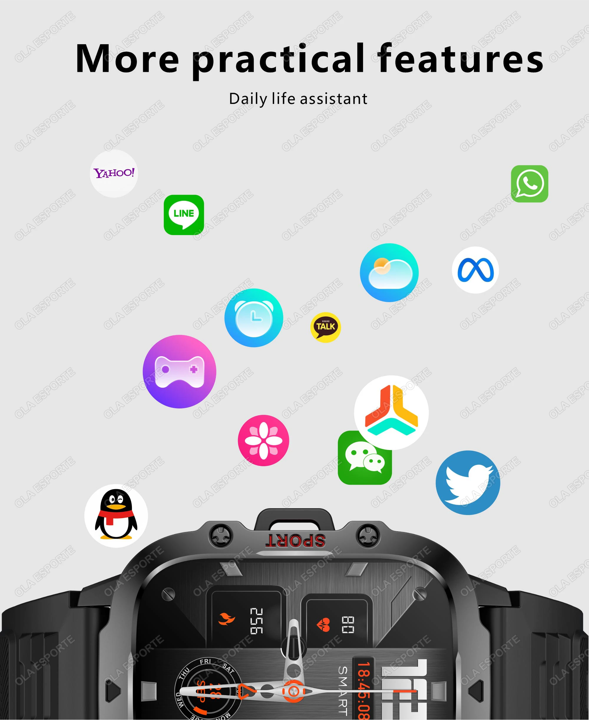 2025 New For Xiaomi Military Smart Watch Men IP68 5ATM Outdoor Sports Fitness Tracker Health Monitor 1.81Inch BT Call Smartwatch 2025 New For Xiaomi Military Smart Watch Men IP68 5ATM Outdoor Sports Fitness Tracker Health Monitor 1.81Inch BT Call Smartwatch