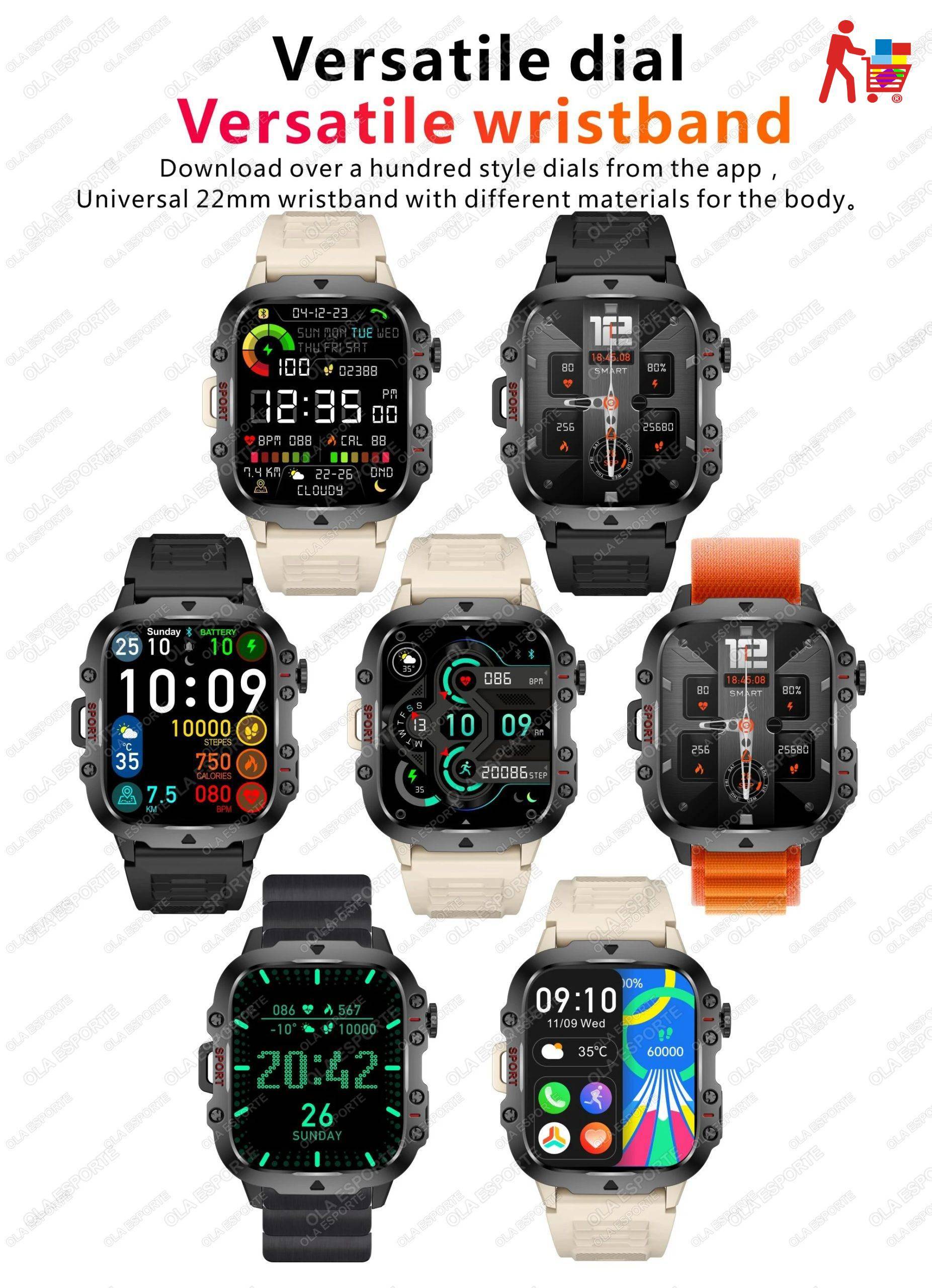 2025 New For Xiaomi Military Smart Watch Men IP68 5ATM Outdoor Sports Fitness Tracker Health Monitor 1.81Inch BT Call Smartwatch 2025 New For Xiaomi Military Smart Watch Men IP68 5ATM Outdoor Sports Fitness Tracker Health Monitor 1.81Inch BT Call Smartwatch
