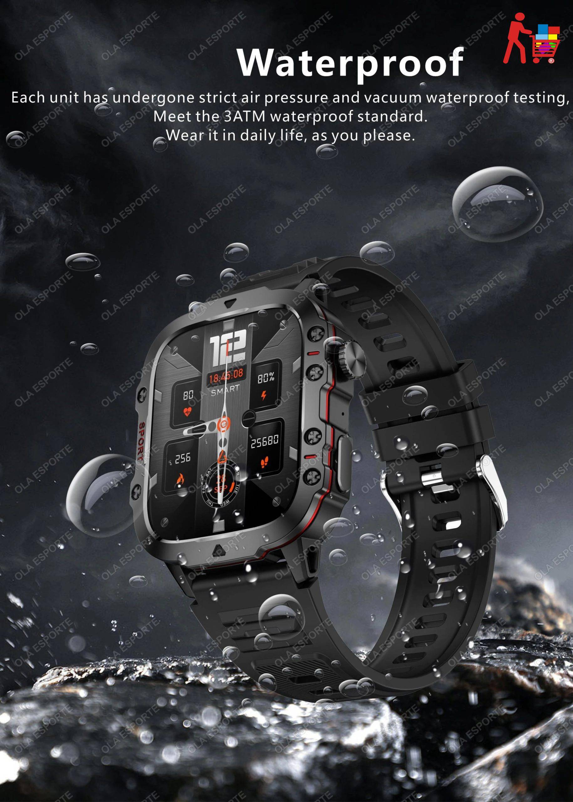 2025 New For Xiaomi Military Smart Watch Men IP68 5ATM Outdoor Sports Fitness Tracker Health Monitor 1.81Inch BT Call Smartwatch 2025 New For Xiaomi Military Smart Watch Men IP68 5ATM Outdoor Sports Fitness Tracker Health Monitor 1.81Inch BT Call Smartwatch