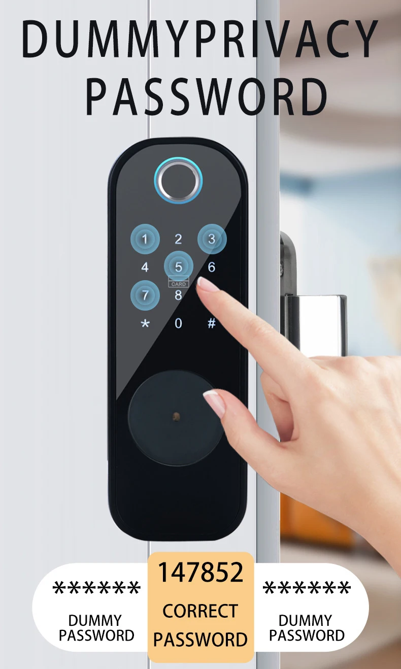 TYSH Tuya Remote Smart Door Lock With Wifi Outdoor Waterproof Double Fingerprint Lock Digital Electronic Card Keyless Smart Lock TYSH Tuya Remote Smart Door Lock With Wifi Outdoor Waterproof Double Fingerprint Lock Digital Electronic Card Keyless Smart Lock