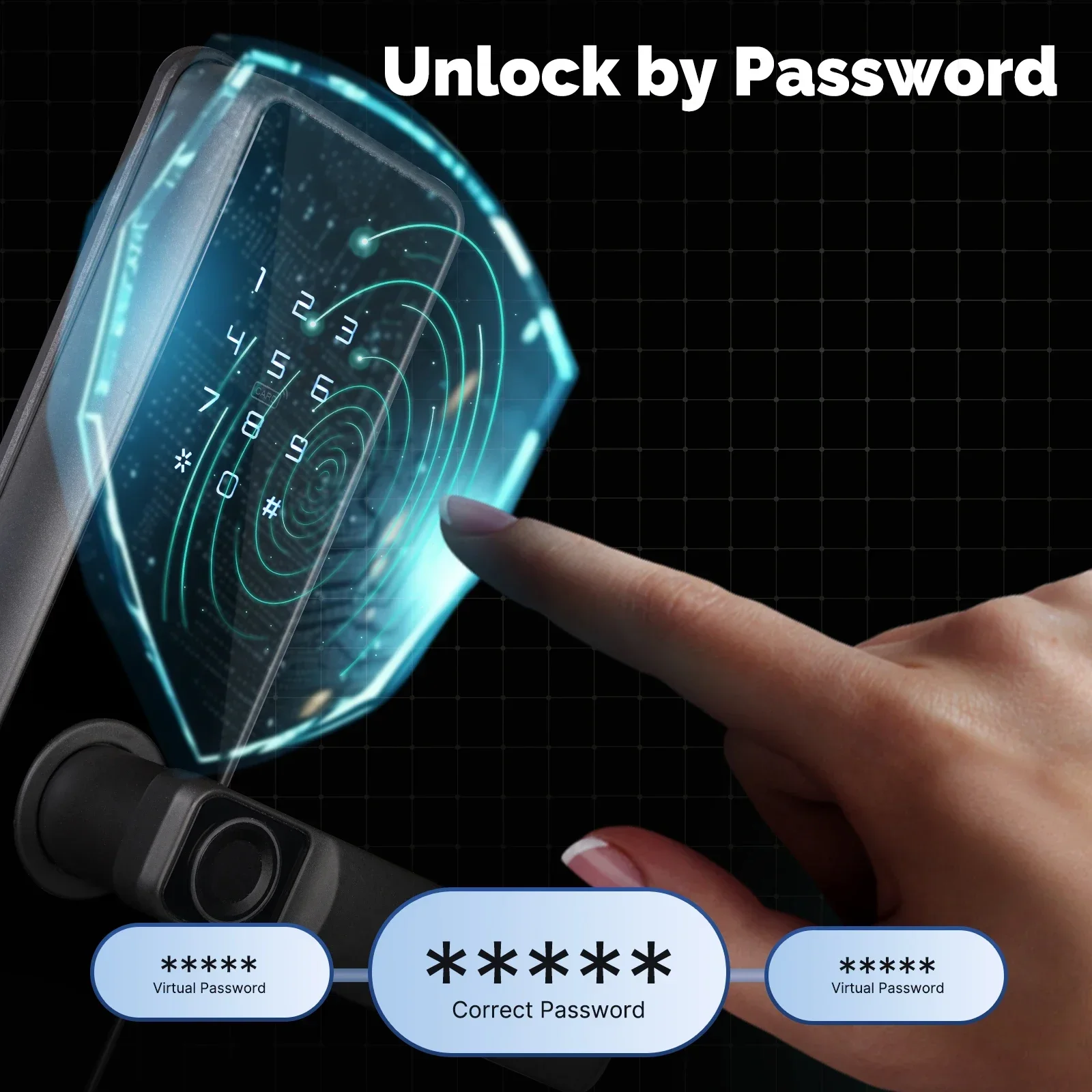 MOES Tuya ZigBee Smart Door Lock Indoor Password Fingerprint Remote Unlock Keycard Tamper Alarm Battery Powered Work With Alexa MOES Tuya ZigBee Smart Door Lock Indoor Password Fingerprint Remote Unlock Keycard Tamper Alarm Battery Powered Work With Alexa
