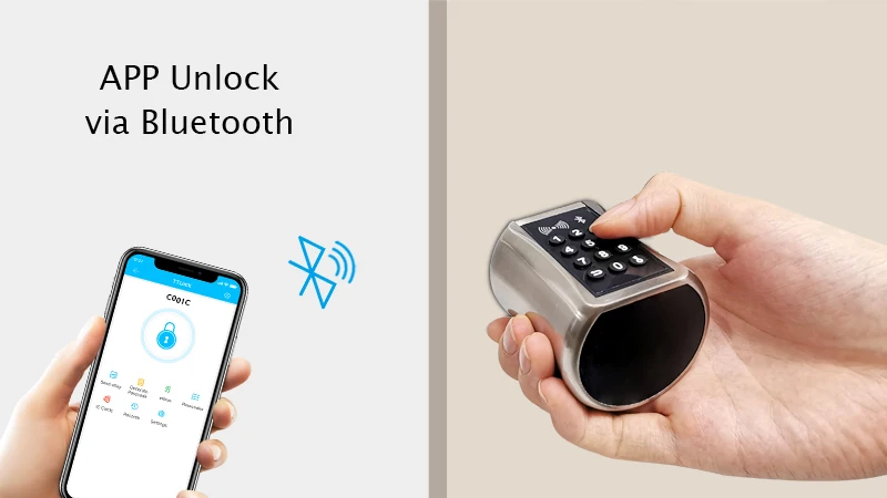 Bluetooth Cylinder Lock TT Lock password card Electronic Smart Door Lock Digital Keypad Code Keyless Lock Home Airbnb Bluetooth Cylinder Lock TT Lock password card Electronic Smart Door Lock Digital Keypad Code Keyless Lock Home Airbnb