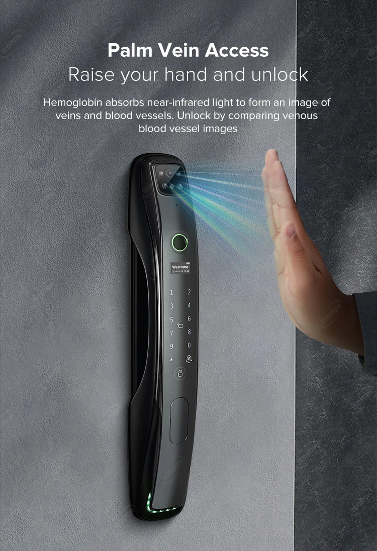 Tediton Waterproof Outdoor Automatic Electric Wireless Camera Fingerprint Digital Tuya 3d Facial Recognition Smart Door Lock Tediton Waterproof Outdoor Automatic Electric Wireless Camera Fingerprint Digital Tuya 3d Facial Recognition Smart Door Lock