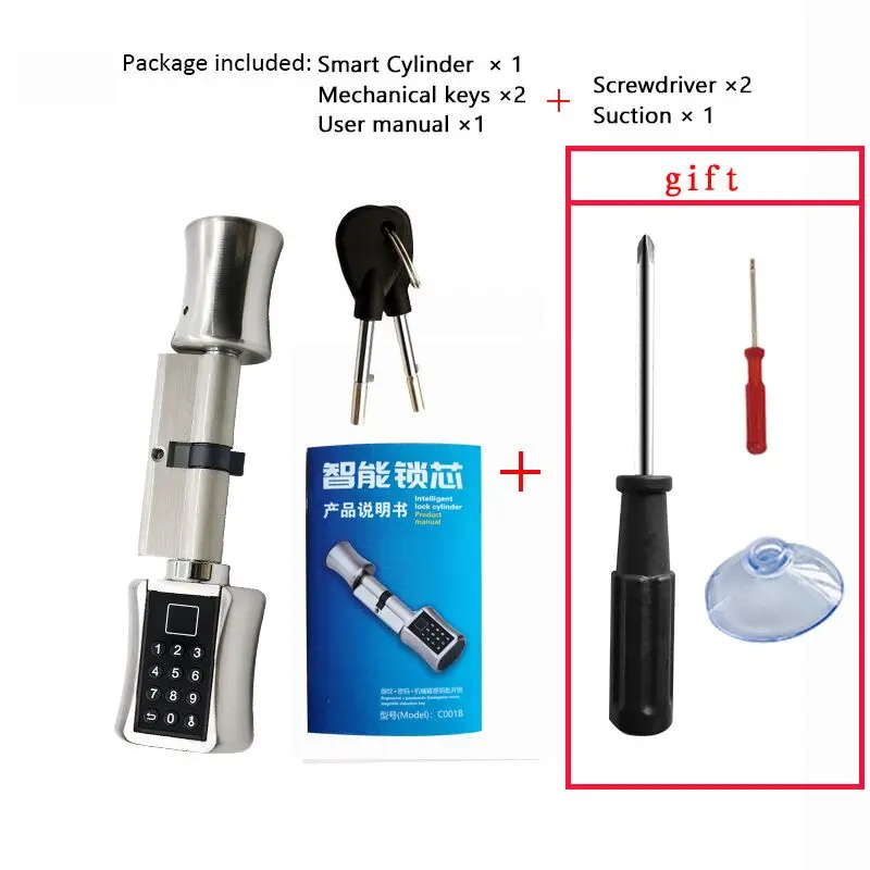 Fingerprint Smart Cylinder Lock password Biometric Electronic door Lock with Code digital Keypad Home intelligent lock airbnb Fingerprint Smart Cylinder Lock password Biometric Electronic door Lock with Code digital Keypad Home intelligent lock airbnb