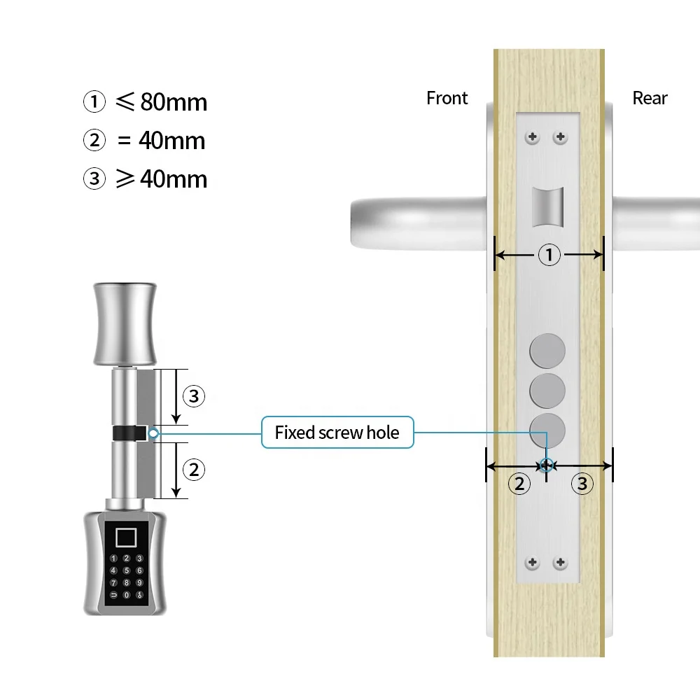 Fingerprint Smart Cylinder Lock password Biometric Electronic door Lock with Code digital Keypad Home intelligent lock airbnb Fingerprint Smart Cylinder Lock password Biometric Electronic door Lock with Code digital Keypad Home intelligent lock airbnb