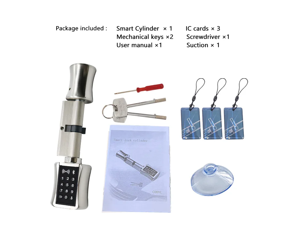 Smart Lock DIY keyless double replacement cylinder lock TT lock app WiFi euro cylinder smart locks Smart Lock DIY keyless double replacement cylinder lock TT lock app WiFi euro cylinder smart locks