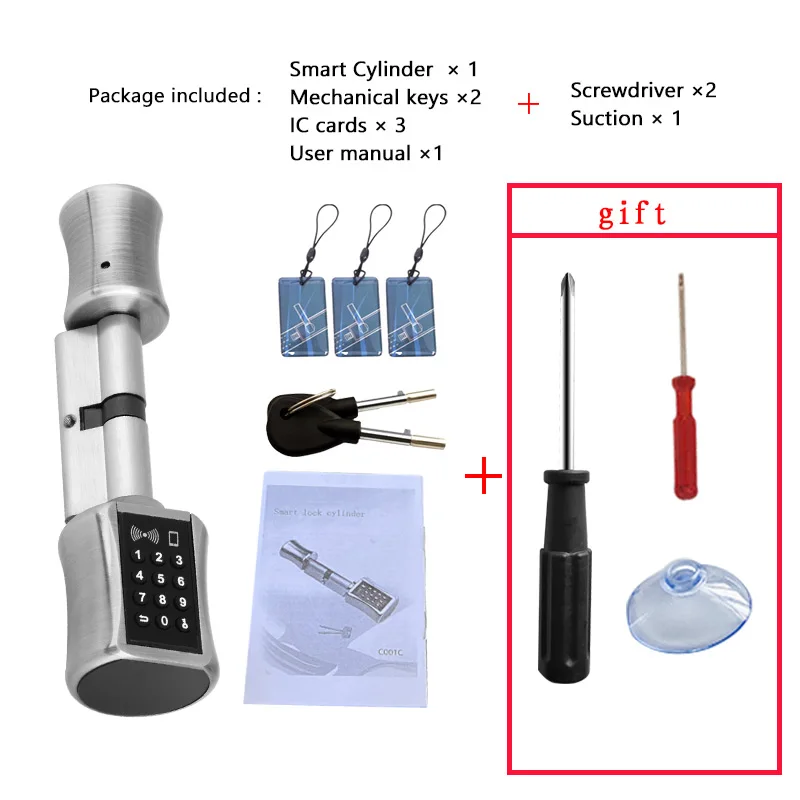 Smart Lock DIY keyless double replacement cylinder lock TT lock app WiFi euro cylinder smart locks Smart Lock DIY keyless double replacement cylinder lock TT lock app WiFi euro cylinder smart locks