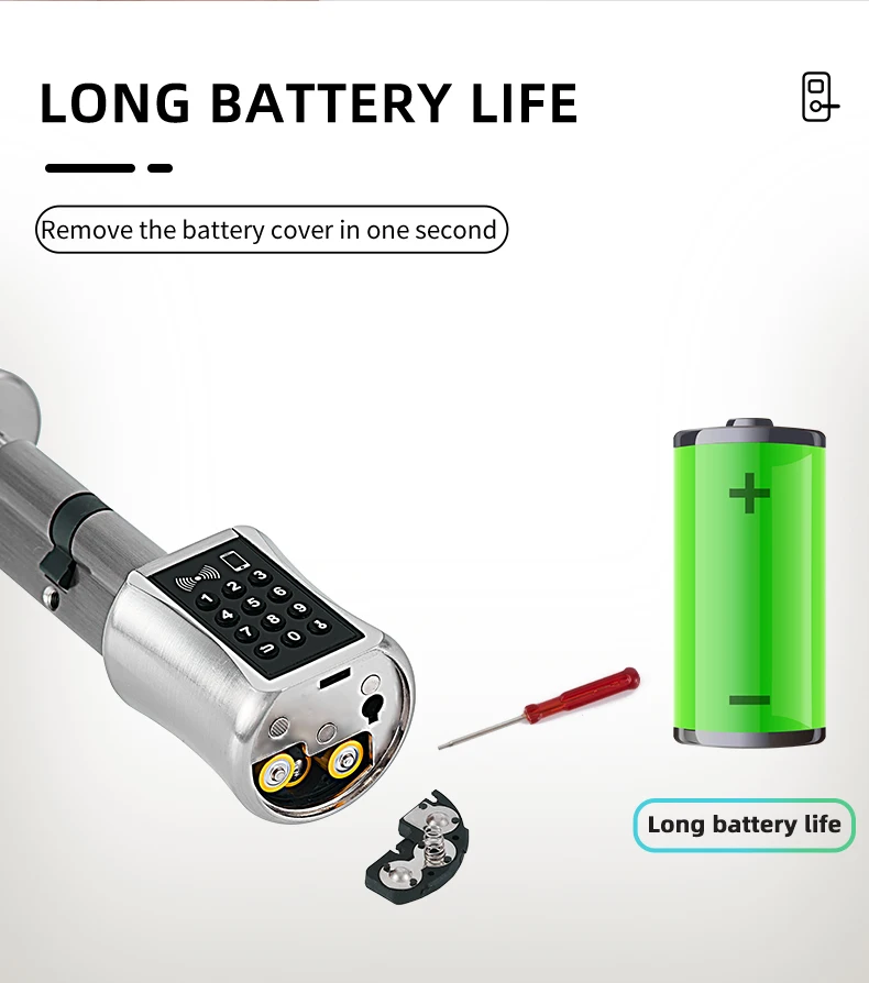 Smart Lock DIY keyless double replacement cylinder lock TT lock app WiFi euro cylinder smart locks Smart Lock DIY keyless double replacement cylinder lock TT lock app WiFi euro cylinder smart locks