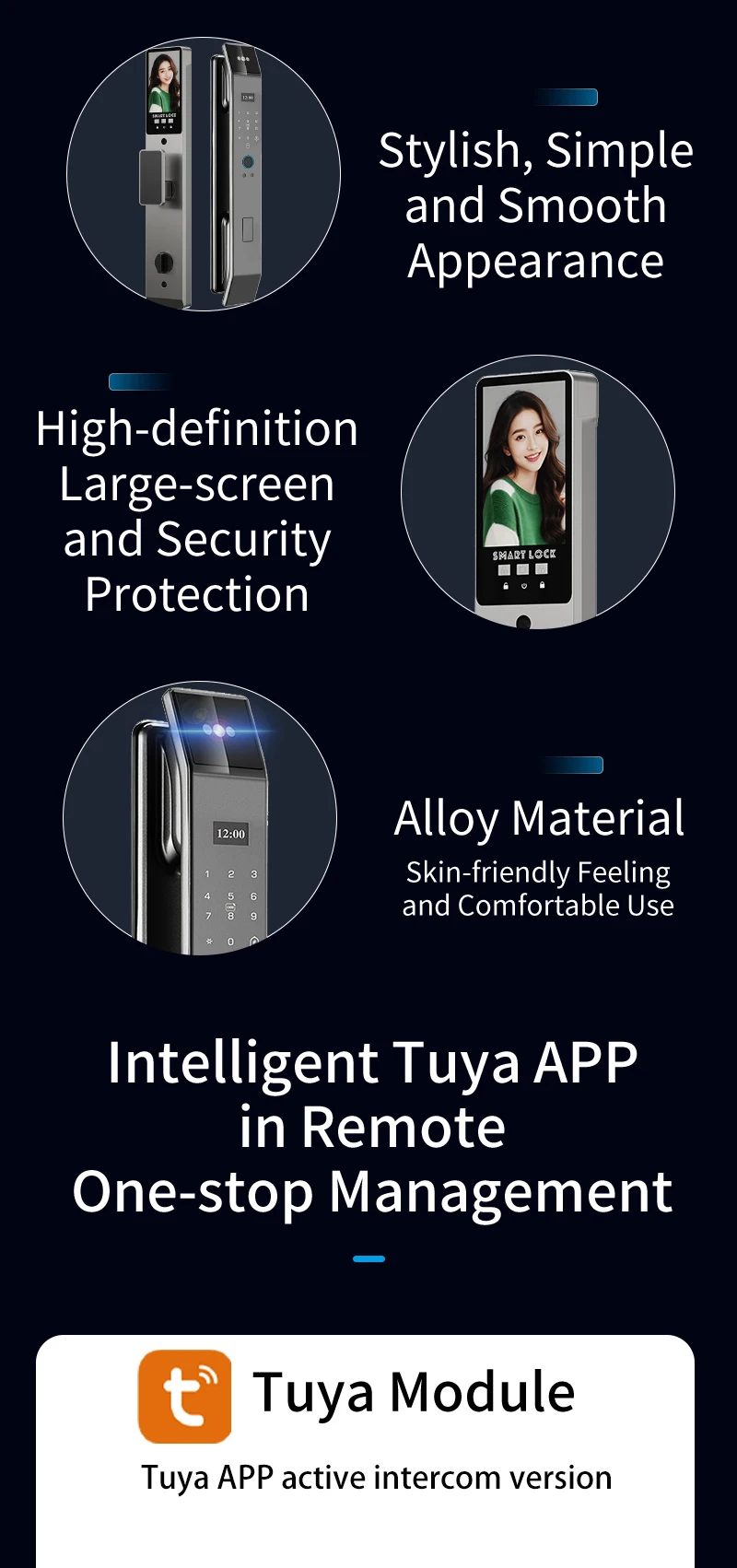 XSDTS Wifi Tuya APP Face Recognition Smart Door Lock With Camera Video Call Voice Intercom Digital Door Lock Automatic Door Lock XSDTS Wifi Tuya APP Face Recognition Smart Door Lock With Camera Video Call Voice Intercom Digital Door Lock Automatic Door Lock