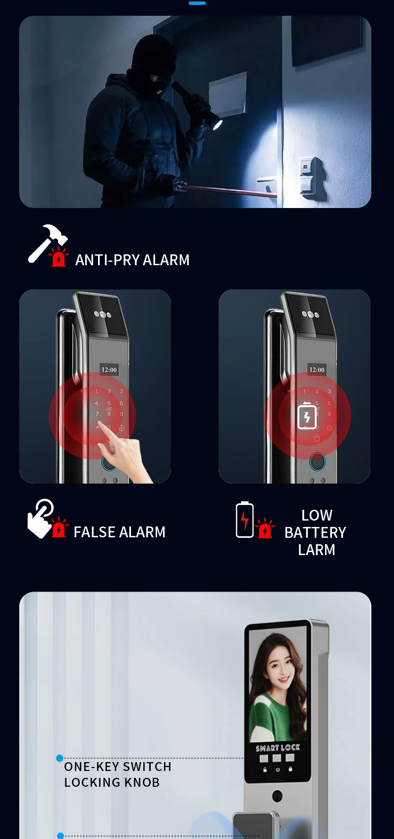 XSDTS Wifi Tuya APP Face Recognition Smart Door Lock With Camera Video Call Voice Intercom Digital Door Lock Automatic Door Lock XSDTS Wifi Tuya APP Face Recognition Smart Door Lock With Camera Video Call Voice Intercom Digital Door Lock Automatic Door Lock